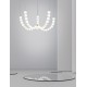 Triac Dimmable Gold Metal & Opal Glass LED 125 Watt 230 Volt 11377Lm 3000K IP20 Included Remote Control D: 118 H: 150 cm Adjust