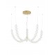 Triac Dimmable Gold Metal & Opal Glass LED 125 Watt 230 Volt 11377Lm 3000K IP20 Included Remote Control D: 118 H: 150 cm Adjust
