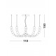 Triac Dimmable Gold Metal & Opal Glass LED 125 Watt 230 Volt 11377Lm 3000K IP20 Included Remote Control D: 118 H: 150 cm Adjust