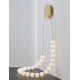 Triac Dimmable Gold Metal & Opal Glass LED 56 Watt 230 Volt 4734Lm 3000K IP20 L: 50 W: 5.3 H: 132 cm 