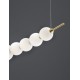 Triac Dimmable Gold Metal & Opal Glass LED 28 Watt 230 Volt 2686Lm 3000K IP20 L: 109 W: 13.5 H: 120 cm 