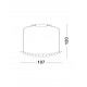 Triac Dimmable Gold Metal & Opal Glass LED 28 Watt 230 Volt 2686Lm 3000K IP20 L: 109 W: 13.5 H: 120 cm 