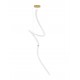 Triac Dimmable Gold Metal & Opal Glass LED 207 Watt 230 Volt 13065Lm 3000K IP20 D1: 79 D2: 10 H: 400 cm Adjustable Height Includ