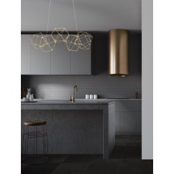 Gold Copper LED 25 Watt 230 Volt 2049Lm 3000K IP20 Led Chip: 60 Pcs L: 84 W: 22 H: 110 cm Adjustable Height 