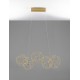 Gold Copper LED 25 Watt 230 Volt 2049Lm 3000K IP20 Led Chip: 60 Pcs L: 84 W: 22 H: 110 cm Adjustable Height 