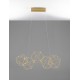 Gold Copper LED 25 Watt 230 Volt 2049Lm 3000K IP20 Led Chip: 60 Pcs L: 84 W: 22 H: 110 cm Adjustable Height 
