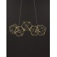 Gold Copper LED 25 Watt 230 Volt 2049Lm 3000K IP20 Led Chip: 60 Pcs L: 84 W: 22 H: 110 cm Adjustable Height 