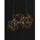Gold Copper LED 25 Watt 230 Volt 2049Lm 3000K IP20 Led Chip: 60 Pcs L: 84 W: 22 H: 110 cm Adjustable Height 