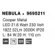 Gold Copper LED 25 Watt 230 Volt 2049Lm 3000K IP20 Led Chip: 60 Pcs L: 84 W: 22 H: 110 cm Adjustable Height 