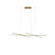 Triac Dimmable Brass Gold Metal & Acrylic LED 27 Watt 230 Volt 1308Lm 3000K IP20 L: 115 W: 53 H: 200 cm Adjustable Height 