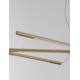 Triac Dimmable Brass Gold Metal & Acrylic LED 27 Watt 230 Volt 1308Lm 3000K IP20 L: 115 W: 53 H: 200 cm Adjustable Height 