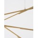 Triac Dimmable Brass Gold Metal & Acrylic LED 109 Watt 230 Volt 6868Lm 3000K IP20 Included Remote Control L: 180.5 W: 75 H: 200 