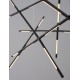 Triac Dimmable Black Metal & Acrylic LED 109 Watt 230 Volt 6868Lm 3000K IP20 Included Remote Control L: 180.5 W: 75 H: 200 cm Ad