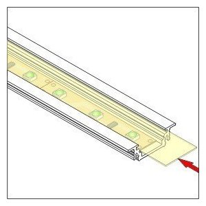 Profile LED Rainure ALU Anodisé 1000mm