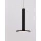 Matt Black Metal LED 10 Watt 230 Volt 517Lm 3000K IP20 D: 15 H: 160 cm Adjustable height 