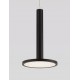 Matt Black Metal LED 10 Watt 230 Volt 517Lm 3000K IP20 D: 15 H: 160 cm Adjustable height 
