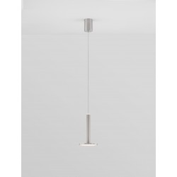 Satin Nickel Metal LED 10 Watt 230 Volt 517Lm 3000K IP20 D: 15 H: 160 cm Adjustable height 