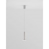 Satin Nickel Metal LED 10 Watt 230 Volt 517Lm 3000K IP20 D: 15 H: 160 cm Adjustable height