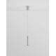 Satin Nickel Metal LED 10 Watt 230 Volt 517Lm 3000K IP20 D: 15 H: 160 cm Adjustable height 