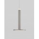 Satin Nickel Metal LED 10 Watt 230 Volt 517Lm 3000K IP20 D: 15 H: 160 cm Adjustable height 