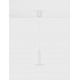 Matt White Metal LED 10 Watt 230 Volt 517Lm 3000K IP20 D: 15 H: 160 cm Adjustable height 