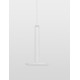 Matt White Metal LED 10 Watt 230 Volt 517Lm 3000K IP20 D: 15 H: 160 cm Adjustable height 