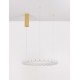 Triac Dimmable Gold Metal & Opal Glass LED 56 Watt 230 Volt 4732Lm 3000K IP20 D: 62 H: 200 cm Adjustable Height 
