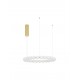 Triac Dimmable Gold Metal & Opal Glass LED 56 Watt 230 Volt 4732Lm 3000K IP20 D: 62 H: 200 cm Adjustable Height 