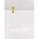Triac Dimmable Gold Metal & Opal Glass LED 56 Watt 230 Volt 4732Lm 3000K IP20 D: 62 H: 200 cm Adjustable Height 