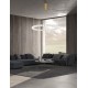 Triac Dimmable Gold Metal & Opal Glass LED 72 Watt 230 Volt 6492Lm 3000K IP20 Included Remote Control D: 80 H: 200 cm Adjustabl