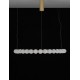 Triac Dimmable Gold Metal & Opal Glass LED 72 Watt 230 Volt 6492Lm 3000K IP20 Included Remote Control D: 80 H: 200 cm Adjustabl