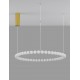 Triac Dimmable Gold Metal & Opal Glass LED 96 Watt 230 Volt 8076Lm 3000K IP20 Included Remote Control D: 104 H: 200 cm Adjustab