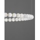 Triac Dimmable Gold Metal & Opal Glass LED 96 Watt 230 Volt 8076Lm 3000K IP20 Included Remote Control D: 104 H: 200 cm Adjustab