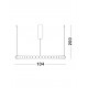 Triac Dimmable Gold Metal & Opal Glass LED 96 Watt 230 Volt 8076Lm 3000K IP20 Included Remote Control D: 104 H: 200 cm Adjustab