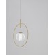 Satin Gold Aluminium & Acrylic LED 7 Watt 230 Volt 752Lm 3000K IP20 D: 30 H: 160 cm Adjustable Height 