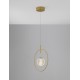 Satin Gold Aluminium & Acrylic LED 7 Watt 230 Volt 752Lm 3000K IP20 D: 30 H: 160 cm Adjustable Height 
