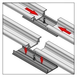 Profile LED Rainure ALU Anodisé 1000mm