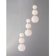 Triac Dimmable Gold Metal & Opal Glass LED 23 Watt 230 Volt 2281Lm 3000K IP20 D: 31 H: 150 cm Adjustable Height 