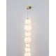 Triac Dimmable Gold Metal & Opal Glass LED 42 Watt 230 Volt 3958Lm 3000K IP20 Cable Length: 310 cm D: 10 W: 9 H: 105 cm 