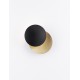 Sandy Black & Gold Aluminium LED 7 Watt 230 Volt 101Lm 3000K IP20 D: 20 W: 11 H: 20 cm Rotatable 