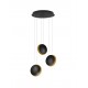 Sandy Black & Gold Aluminium LED 18 Watt 230 Volt 357Lm 3000K IP20 D: 48 H: 120 cm Adjustable Height Rotatable 