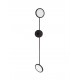 Black Metal & Acrylic LED 19 Watt 230 Volt 2494Lm 3000K IP20 L: 100 W: 10 H: 120 cm Rotatable 