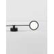 Black Metal & Acrylic LED 19 Watt 230 Volt 2494Lm 3000K IP20 L: 100 W: 10 H: 120 cm Rotatable 