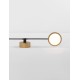 Black & Gold Metal & Acrylic LED 19 Watt 230 Volt 2494Lm 3000K IP20 L: 100 W: 10 H: 120 cm Rotatable 