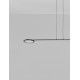 Triac Dimmable Black Metal & Acrylic LED 19 Watt 230 Volt 2494Lm 3000K IP20 L: 100 W: 26 H: 120 cm Adjustable Height Rotatable 