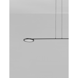 Triac Dimmable Black Metal & Acrylic LED 19 Watt 230 Volt 2494Lm 3000K IP20 L: 100 W: 26 H: 120 cm Adjustable Height Rotatable 