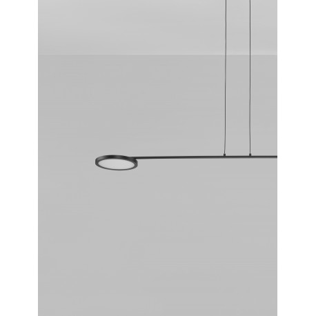 Triac Dimmable Black Metal & Acrylic LED 19 Watt 230 Volt 2494Lm 3000K IP20 L: 100 W: 26 H: 120 cm Adjustable Height Rotatable 