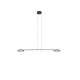 Triac Dimmable Black Metal & Acrylic LED 19 Watt 230 Volt 2494Lm 3000K IP20 L: 100 W: 26 H: 120 cm Adjustable Height Rotatable 
