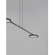 Triac Dimmable Black Metal & Acrylic LED 19 Watt 230 Volt 2494Lm 3000K IP20 L: 100 W: 26 H: 120 cm Adjustable Height Rotatable 