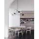 Triac Dimmable Black Metal & Acrylic LED 51 Watt 230 Volt 6376Lm 3000K IP20 D: 100 W: 88.5 H: 150 cm Adjustable Height Rotata